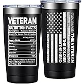 Grifarny Veterans Day Gifts - Vietnam Veteran Gifts for Men - Fathers Day Gift for Army, Navy, Air Force, Marine Corps - Veteran Tumbler Cup 20 oz
