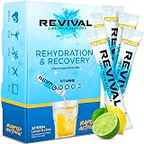 Revival Shots Revival Rapid Rehydration Electrolyte Sachets Lemon Lime 12 Pack