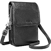 befen Genuine Leather Small Crossbody Bags for Women, Cell Phone Cross body Purse Bag with RFID Blocking Card Slots