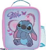Disney Stitch Lunch Bag 600d Insulated Kids Bag with Bottle Pocket view 2