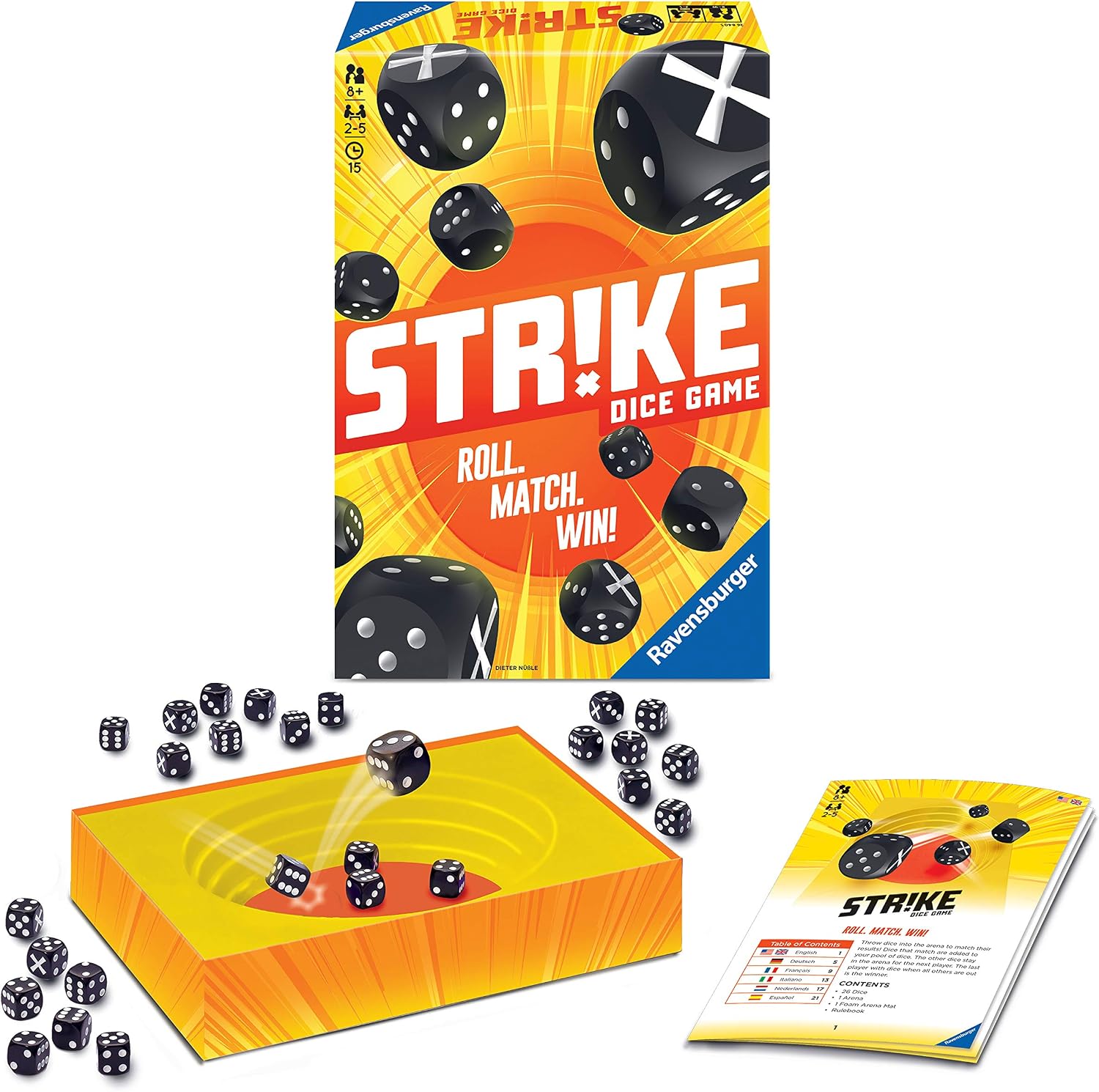 Ravensburger - Strike Dice Game, Spanish Version, Family Game, 25 Players, Recommended Age 8+, 26840, Multicoloured - Image 5