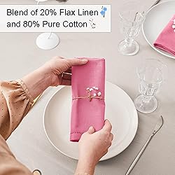 Ruvanti Premium Linen Napkins Set of 4-20x20