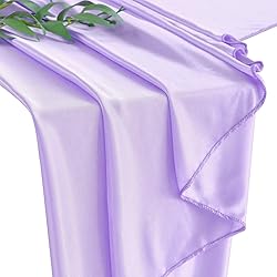 Light Purple Table Skirt for Rectangle Tables 6ft