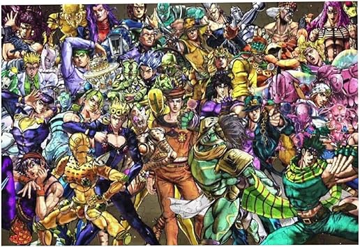 Amazon Co Jp ジグソーパズル Jojoジョジョの奇妙な冒険黄金の風 300ピース 500ピース 1000ピース パズル 人気 子供 キャラクター 素晴らしい 文房具 オフィス用品