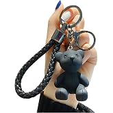 Yaihsuy Bear Resin Keychain Bear Key Ring Bag Charm for Car Keys, Backpack Accessories,Decoration Gift for Women Girls