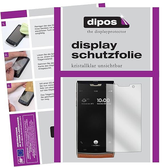 dipos I 6X Schutzfolie klar passend für Doogee T3 Folie Displayschutzfolie