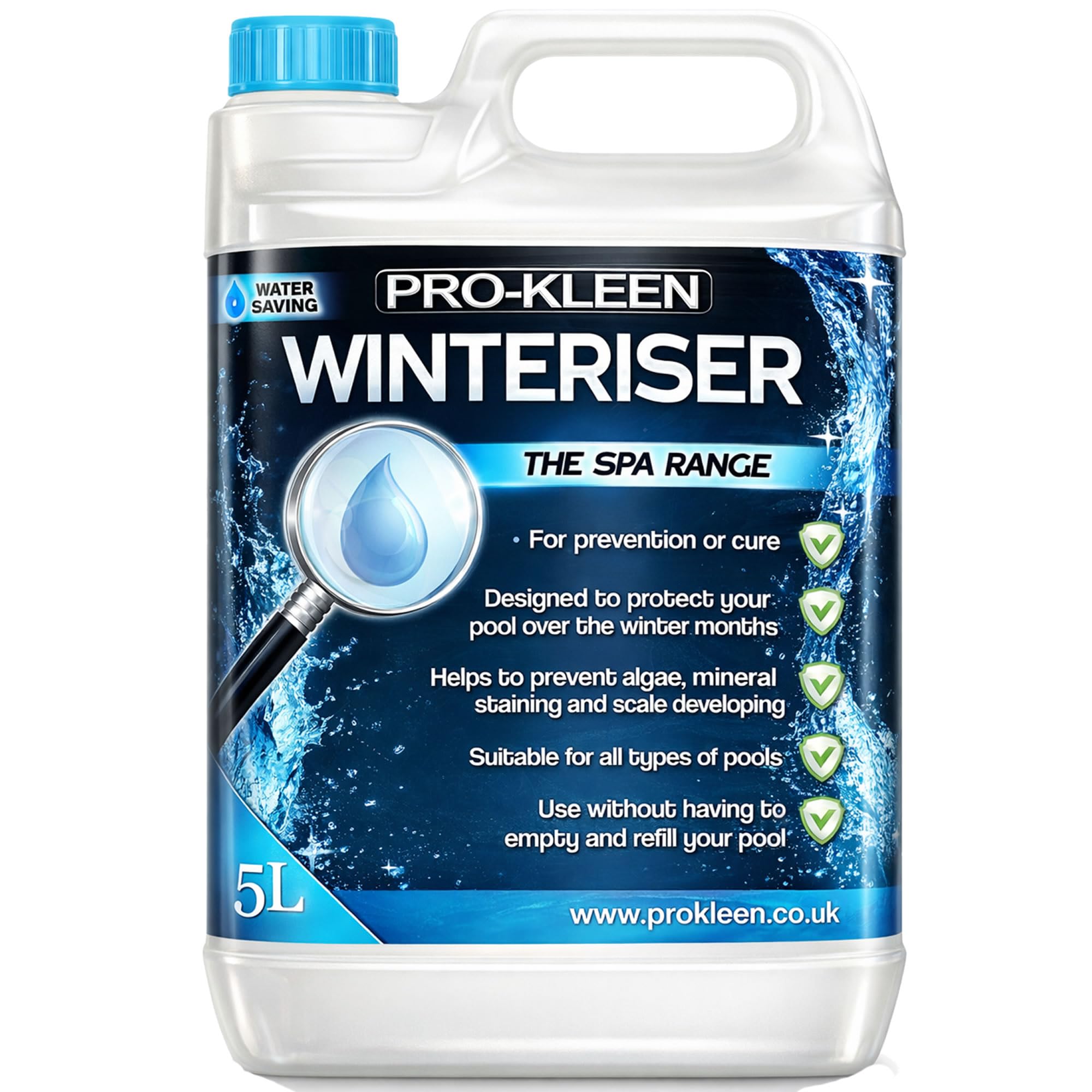 Pro-Kleen Swimming Pool Algaecide Winteriser Chemical (5 Litres)