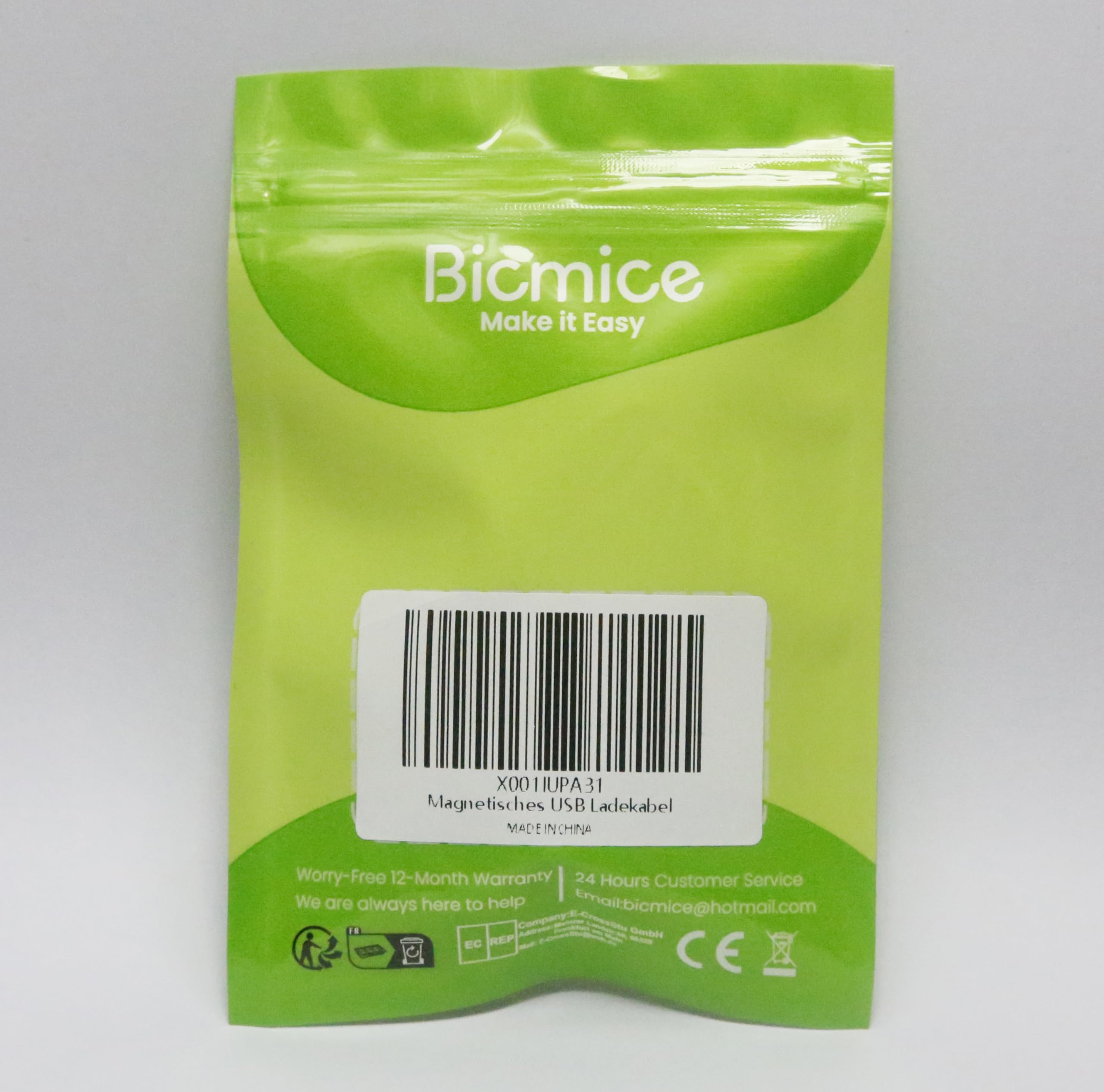 Bicmice Magnetic USB DC Charger Cable Replacement Charging Cord-(10MM/0.39Inch)