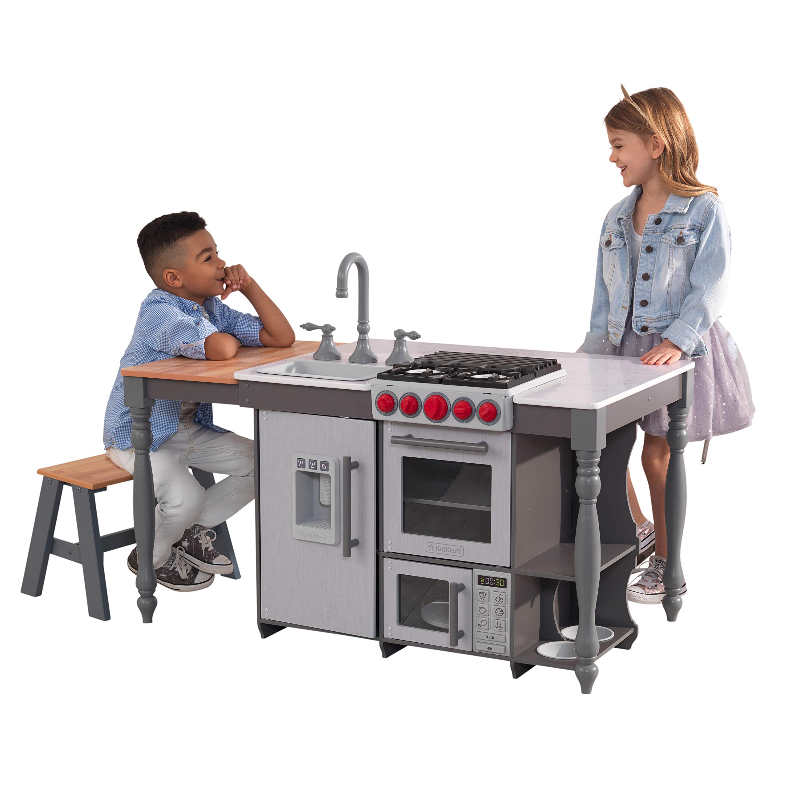 kidkraft chef's cook n create island play kitchen