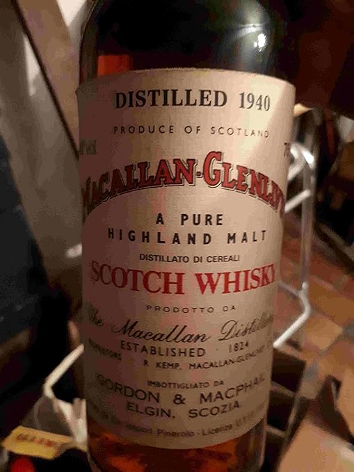 Macallan Glenlivet 1940 37 Year Old Sherrywood 75 Cl 43 Speyside Single Malt Scotch Whisky Gordon Macphail Amazon Es Hogar