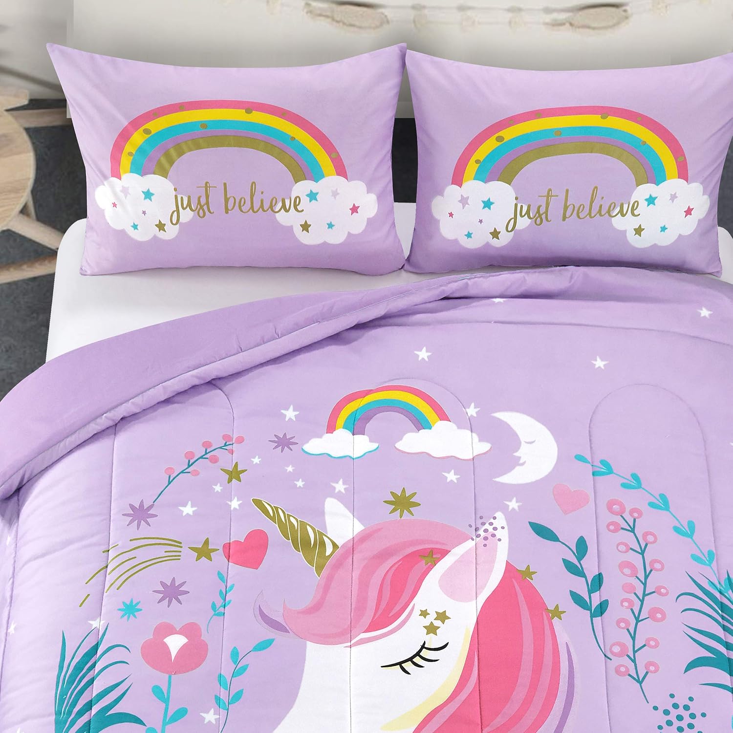 unicorn comforter set twin
