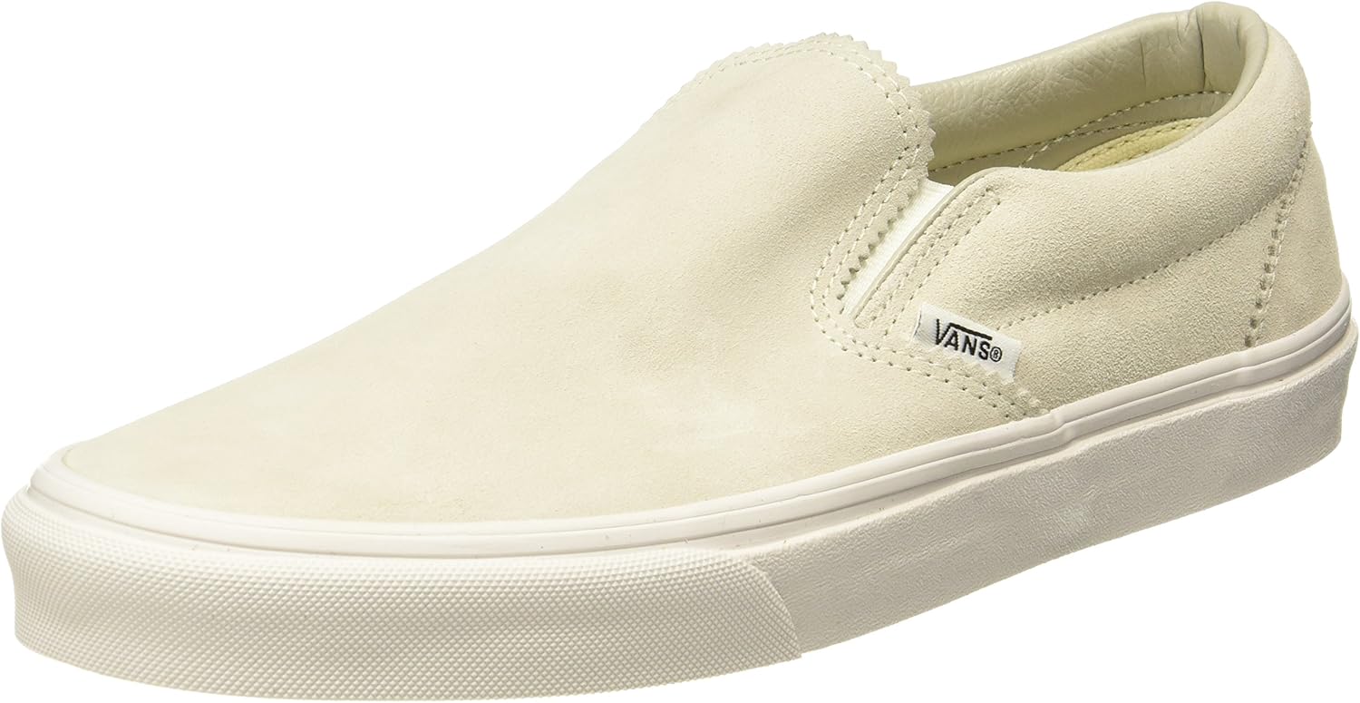 pinked suede slip on vans