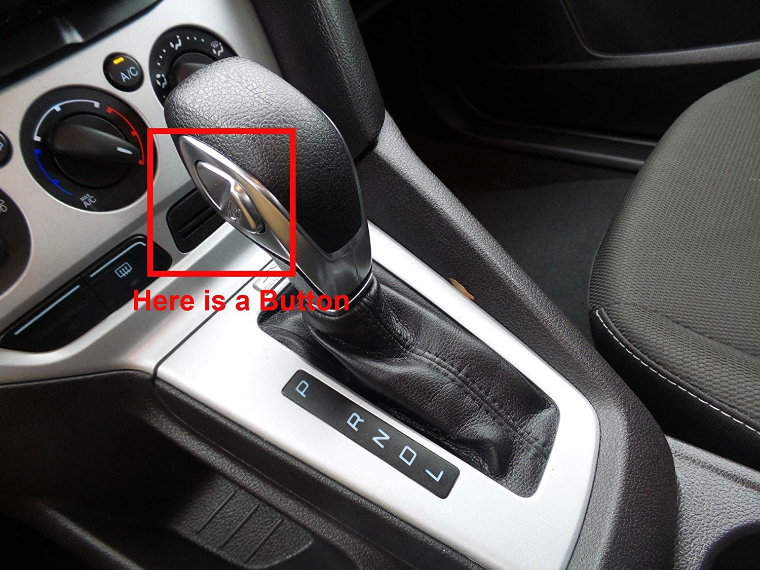 Focus Ford 20122016 for Cover Knob Shift Gear Leather Genuine Loncky