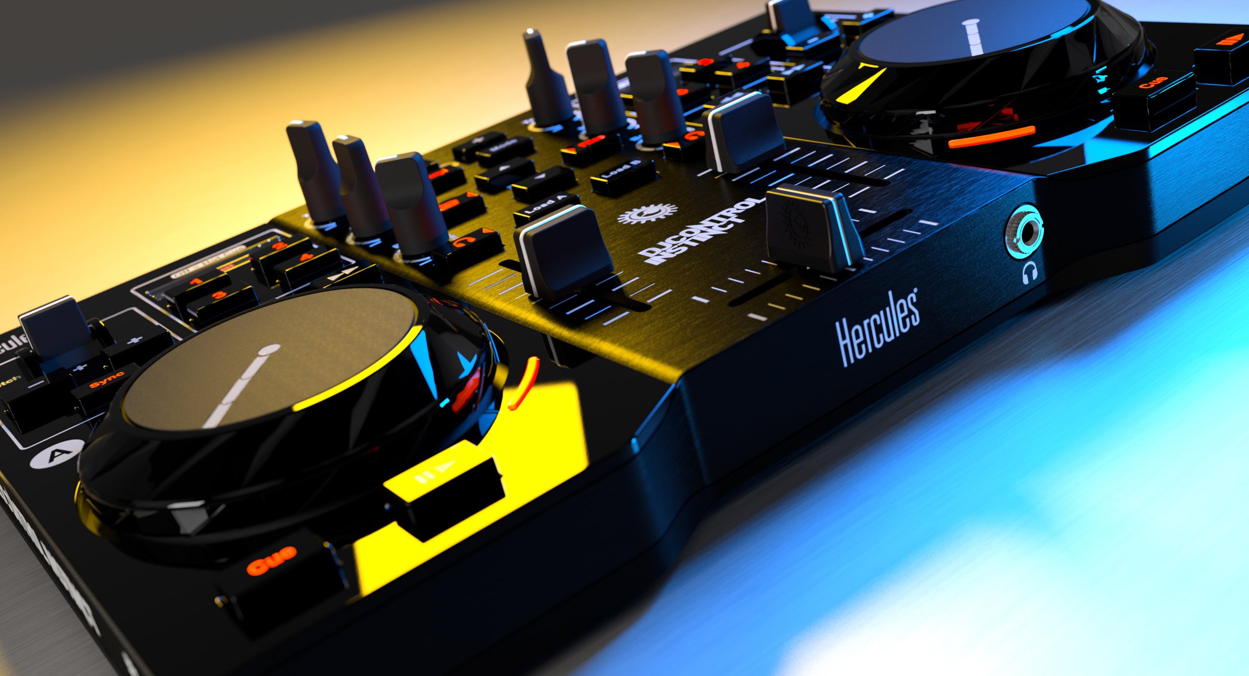 Hercules DJ Control Instinct USB DJ Controller with Audio Outputs Buy