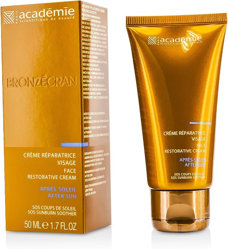 Academie Bronzecran Face Restorative Cream 50ml After Sun Repair Hydrate