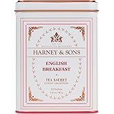 Harney &amp; Sons Black Tea, English Breakfast, 20 Sachets | 100% China Keemun black tea with a rich, full-bodied flavor. Contains caffeine.