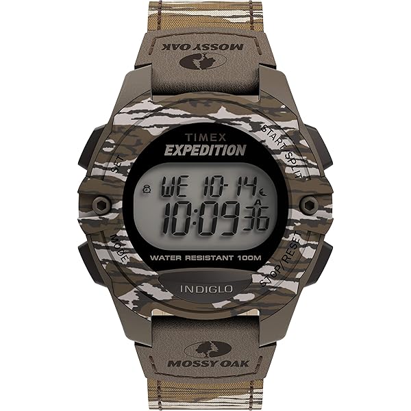 Amazon.com: Timex x Mossy Oak Unisex Expedition Digital CAT 33mm