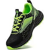 ISOOUS Steel Toe Shoes for Men Non Slip Work Shoes Women Lightweight Comfortable Safety Work Shoes for Men Puncture Proof Steel Toe Sneakers for Construction