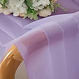Chyhomenyc Lilac Sheer Curtains 54 Inch Long 2