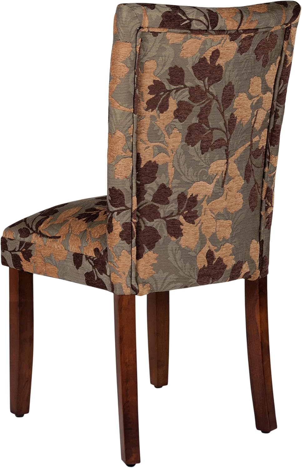 HomePop Parsons Classic Upholstered Accent Dining Chair, Single Pack, Brown Sage Leaf - Chairs