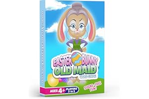 ARIZONA GAMECO Easter Bunny Old Maid Card Game for Kids Ages 4-8 – a Family Board Game Night Favorite | Fun Easter Gift for Boys Girls and Essential Basket Stuffers Filler for Kids