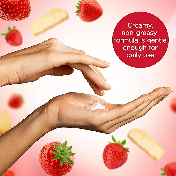 BODYCOLOGY SHEA BUTTER BODY CREAM, STRAWBERRY CHEESECAKE, 8 OZ