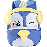 Toddler Backpack for Girls Boys School Small Backpacks Toddler Back Pack Stuffed Animal Backpack Kawaii Kids Mini School Bag Preschool Penguin