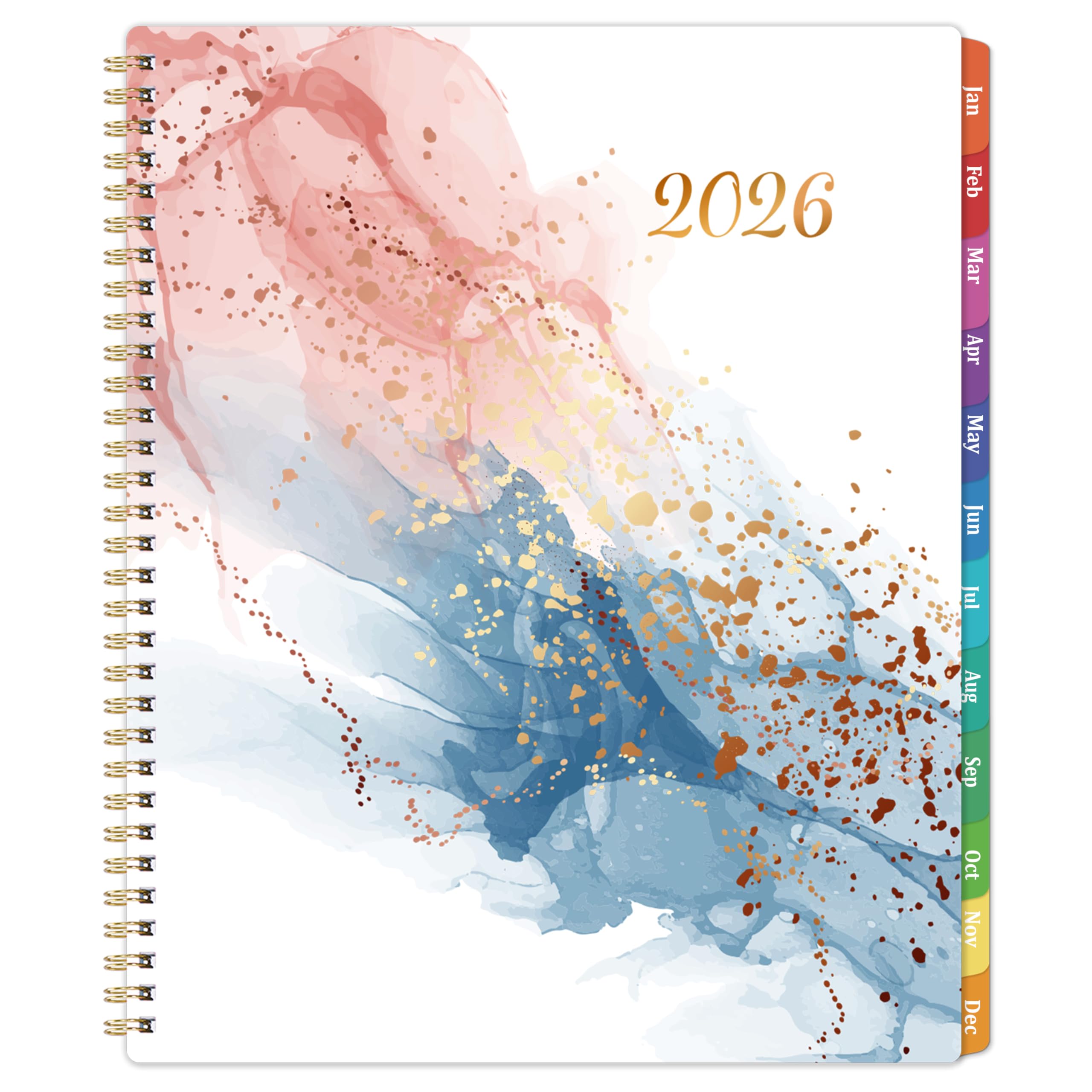 Photo 1 of 2026 Planner - 2026 Planner Weekly and Monthly from Jan. 2026 to Dec.2026, 8.5" x 11", 2026 Planners with Inner Pocket, Large Daily Block, Colorful Tabs