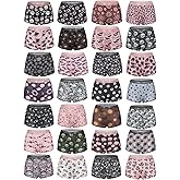 Morvia 10 Pack Variety of Gothic Print Boyshorts Underwear, High Waist Elastic Band, Assorted Halloween Skull Spooky Patterns