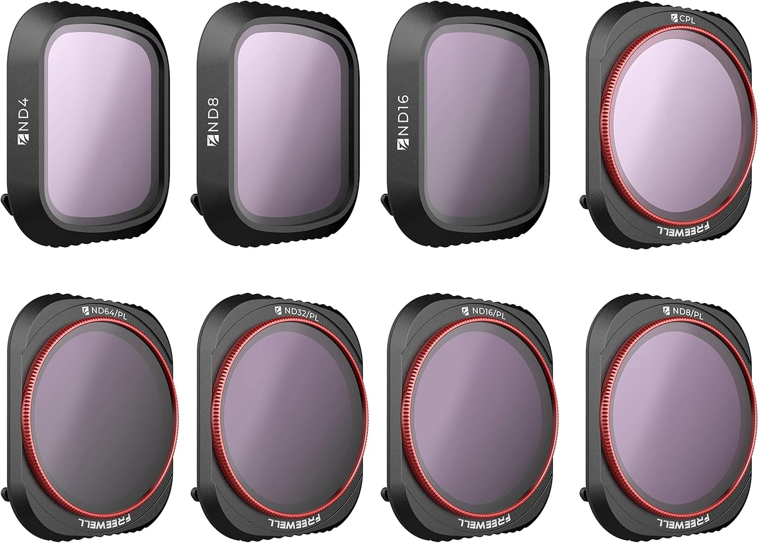 Freewell All Day, 4K Series, 8Pack ND4, ND8, ND16, CPL, ND8/PL, ND16/PL, ND32/PL