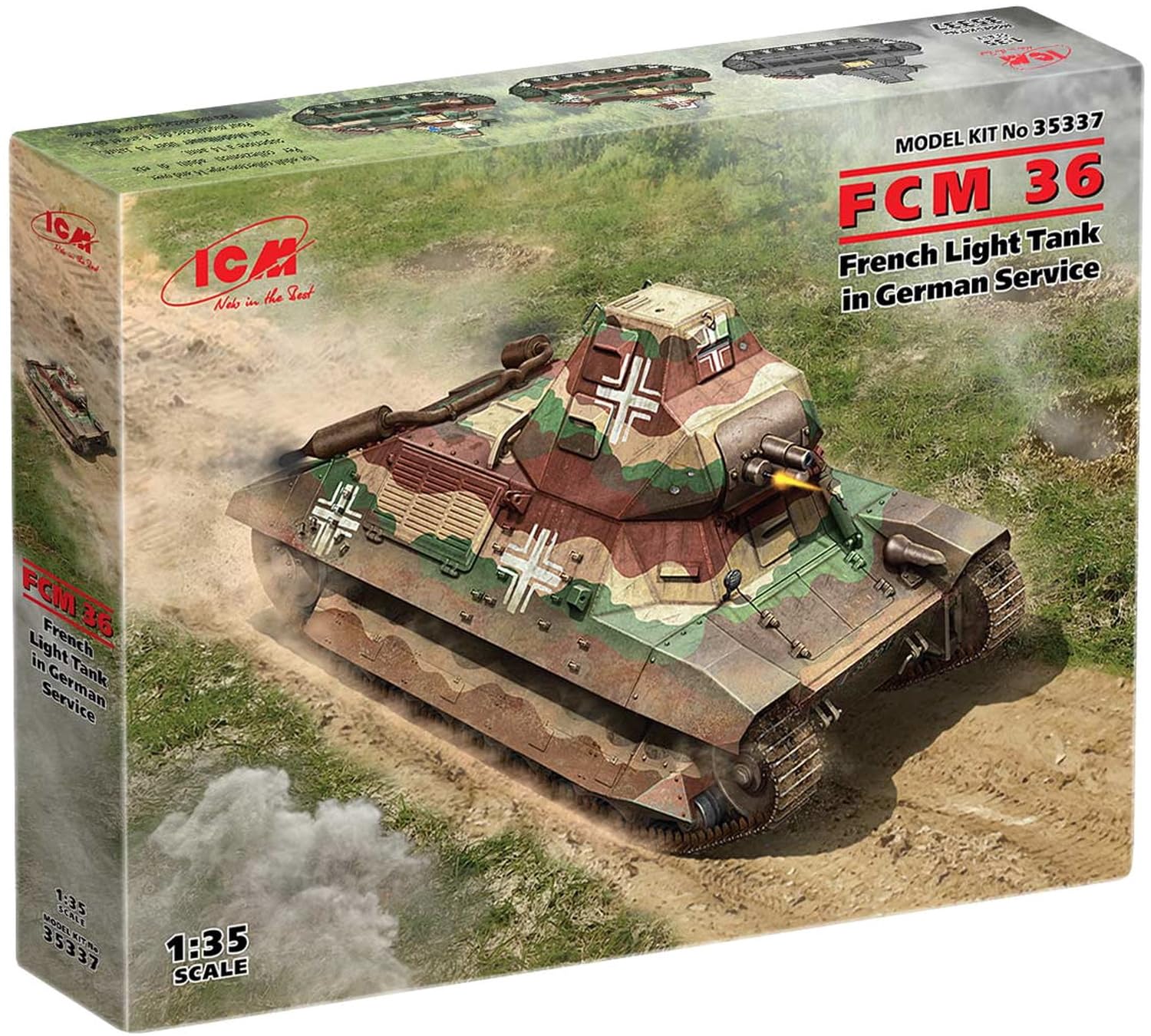 ICM ICM35337 Sclae Model kit, Black