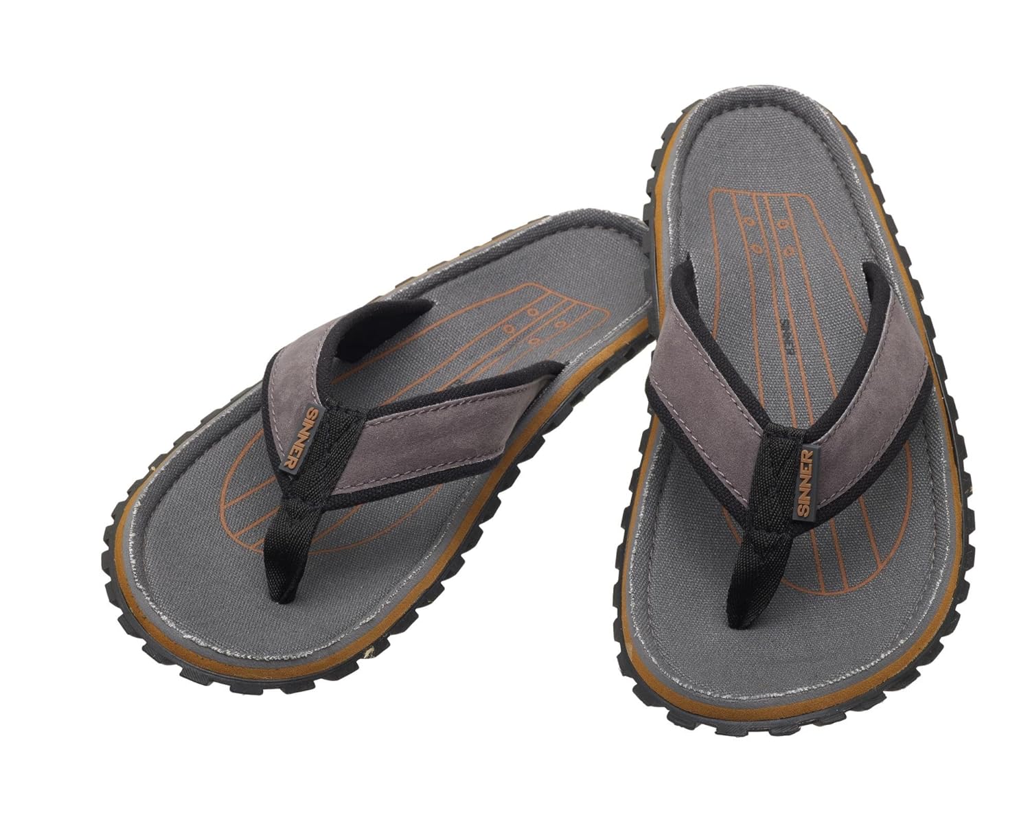 Sinner Adults Unisex Beach Slaps IV Flip Flops Sandals Grey/Skate Amazon.co.uk Sports & Outdoors