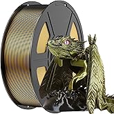 Amoybaby Black Gold Multicolor Silk PLA Filament 1KG - Halloween Dual Color Change High Speed 3D Printer Filament 1.75mm with +/- 0.03mm Accuracy for FDM Printers & 3D Pens