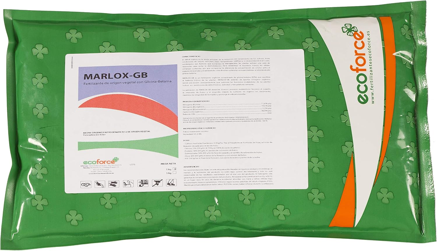 CULTIVERS Marlox-GB de 1 kg. Fertilizante - Abono de Glicina ...
