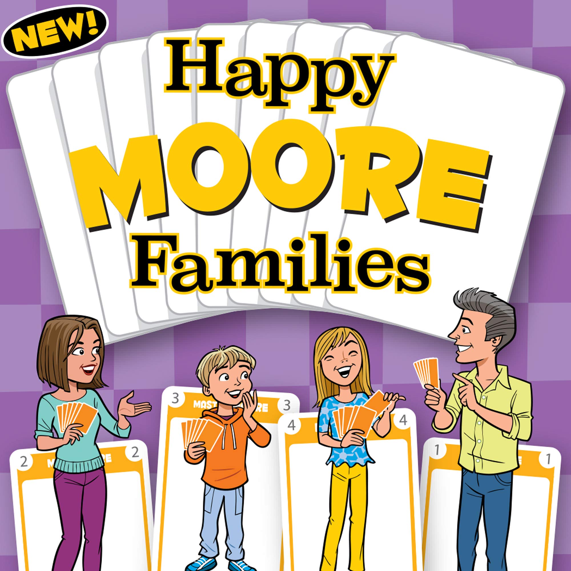 MOORE family personalized HAPPY FAMILIES card game