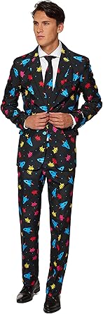 Suitmeister Men Suit Set di Pantaloni Eleganti da Lavoro Santa Outfit XXL Uomo