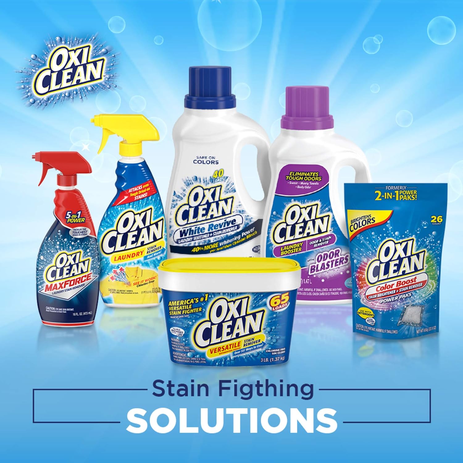 OxiClean White Revive Laundry Whitener + Stain Remover, 5 Pound: Health & Personal Care