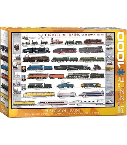 Cobble Hill 1000 Piece Puzzle - Railroads Of America, Includes Poster, Linen Finish, Made In USA - View #6