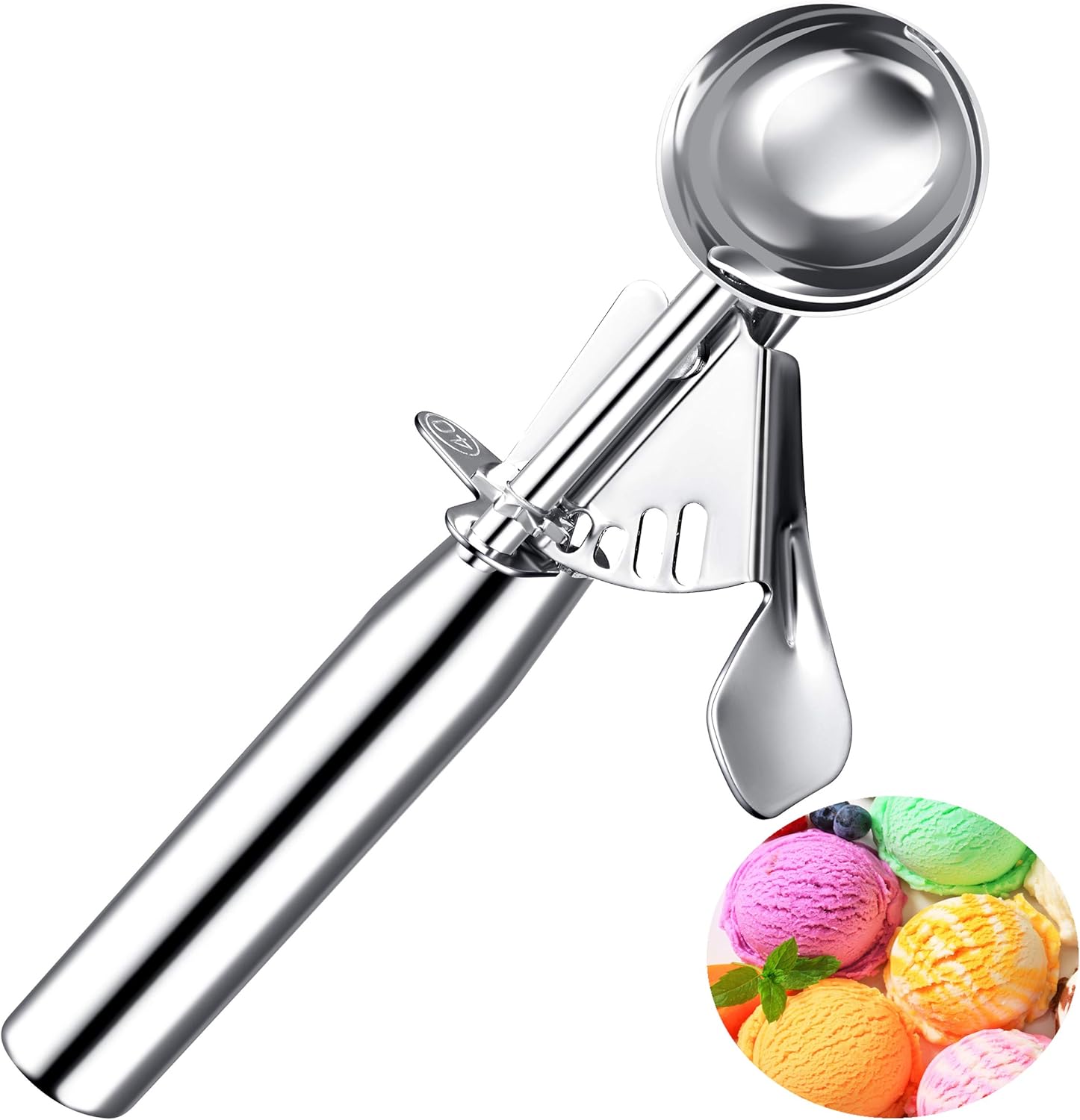 Small Ice Cream Scoop Cookie Scoop with Trigger, 1.5 Tbsp / 22.5 ml