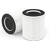 2-pack AP201 Replacement, Compatible with DAYETTE AP201 Air Purifier, 3 Stage Filtration System,True H13 HEPA Filter, Pet Dander Filter, White