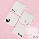 BAYTORY 200 Sheets Glitter Transparent Sticky Notes, 3 x 3 Clear Memo Pads, Waterproof Self-Stick Note, See Through Cute Self-Adhesive Note for Bible Accessories (White)