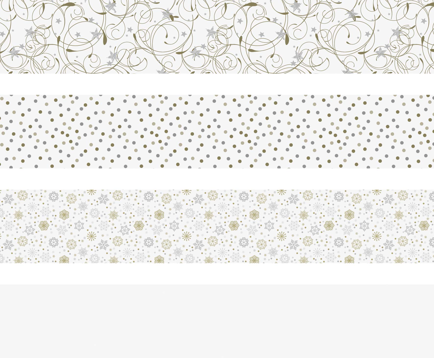 Heyda 204875538 Folding Strips Set for Froebel Stars 1 x 30 cm and 1.5 x 45 cm, 4 Designs Assorted in Two Different Sizes, White