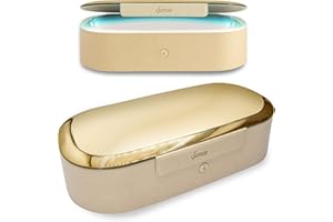 Sonix Beyond UV+O3 Sanitizer Box and Universal Charger UV and Ozone Disinfector for Phone, Mask, Makeup Brush, Nail Tool (Gold)