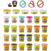 Play-Doh Kitchen Creations Cook 'n Colors Refill Variety Pack with Confetti, Elastix, Drizzle, Metallics, and Color Burst, Non-Toxic (Amazon Exclusive)