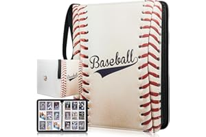 TRAIER 1080 Pockets Baseball Card Binder 9 Pocket, Trading Card Binder With 60 Removable Sleeves, Baseball Card Holder Sports Card Collection Binder Top Loader Binder For MTG, TCG, Game Gifts For Boys