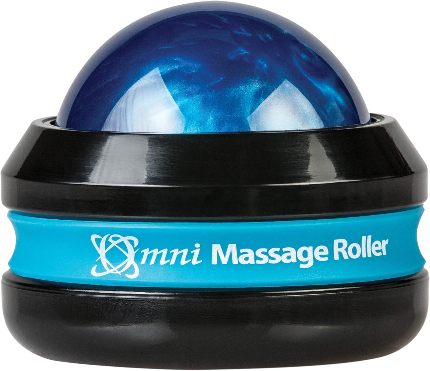 Core Products Omni Massage Ball Manual Roller Massager for Self Massage Therapy Tool, Black Cap - Blue: Health & Personal Care