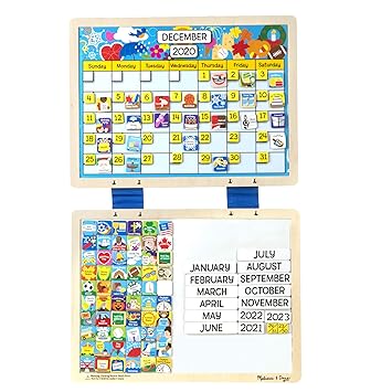 melissa and doug monthly magnetic calendar