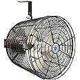 Schaefer VK12-B VersaKool Air Circulator Fan, Ceiling Wall Mount Greenhouse Fan & Aluminum Blade, 1470 CFM, 1/10 hp, Energy-Efficient Commercial Fan for Patio, Garage, Industrial & Workshop (Black)