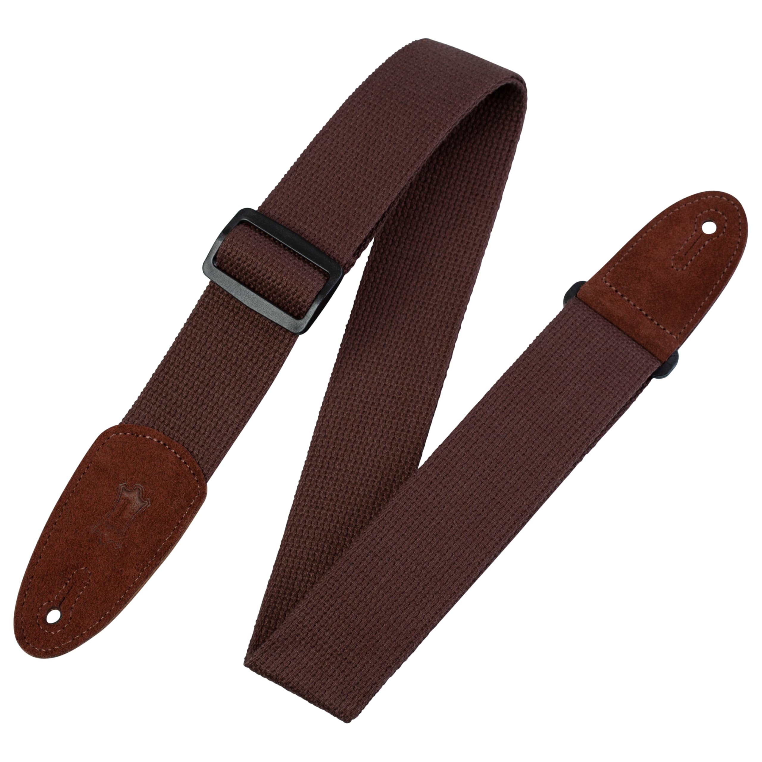 Levy's 2 inch Cotton with Leather Ends - Brown