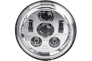 Tugwuetlwu 7 Inch LED Motorcycle Headlight Compatible with Harley Davidson Street Glide Road King Electra Glide Fat Boy Heritage Softail Deluxe Ultra Limited Classic Switchback Projector LED Headlamp